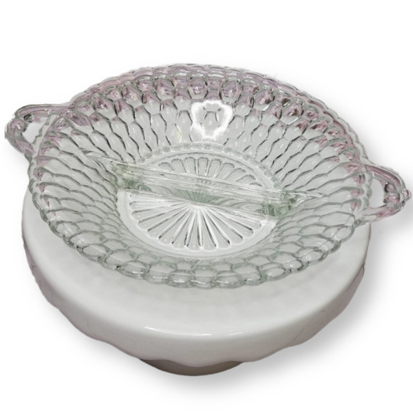 Crystal Divided Serving Dish - Picture 1 of 7